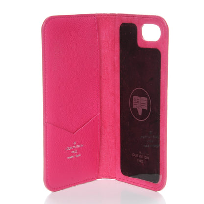 Louis Vuitton Monogram Cuir iPhone 7 Folio Case Fuchsia 5 of 7