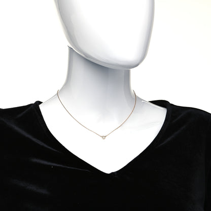 Tiffany 18K Rose Gold Diamond .25ct Elsa Peretti Diamonds by the Yard Pendant Necklace 12 of 12