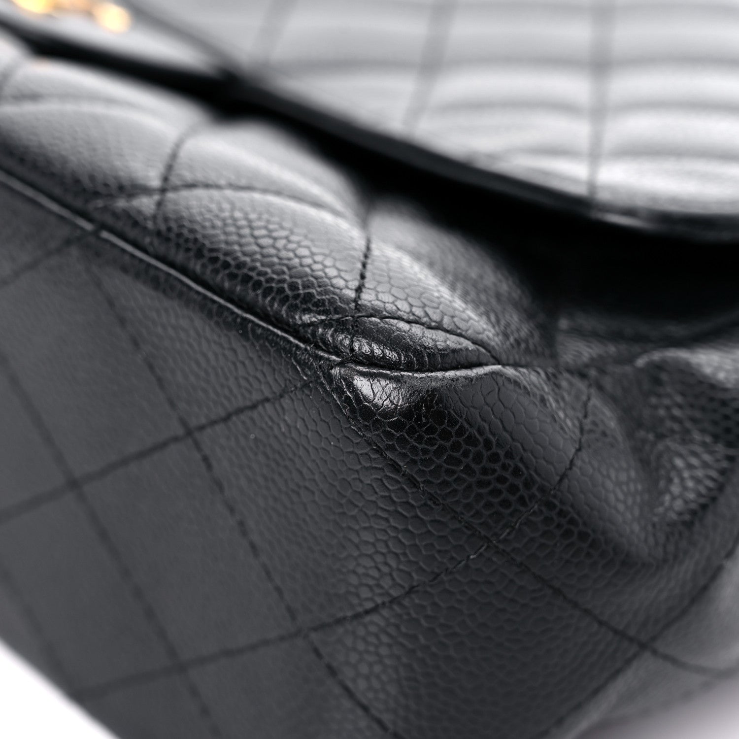 Chanel Caviar Quilted Jumbo Single Flap Black 6 of 23