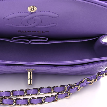 Chanel Caviar Quilted Small Double Flap Purple 5 of 11