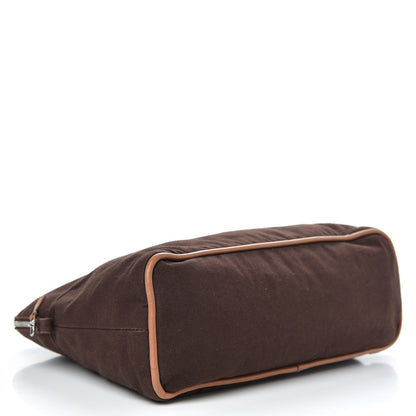 Hermes Cotton Canvas Bolide Travel Cosmetic Pouch 3 of 8