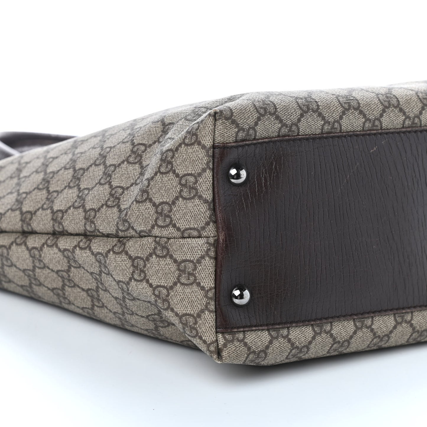 GG Plus Monogram Small Vertical Tote Dark Brown