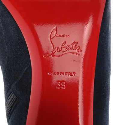 Christian Louboutin Suede Castarika Round Toe Ankle Booties 39 Nocturne 6 of 12