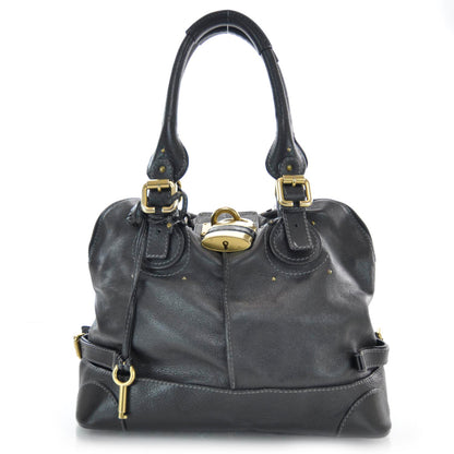 Chloe Leather Paddington Tote Black 1 of 7
