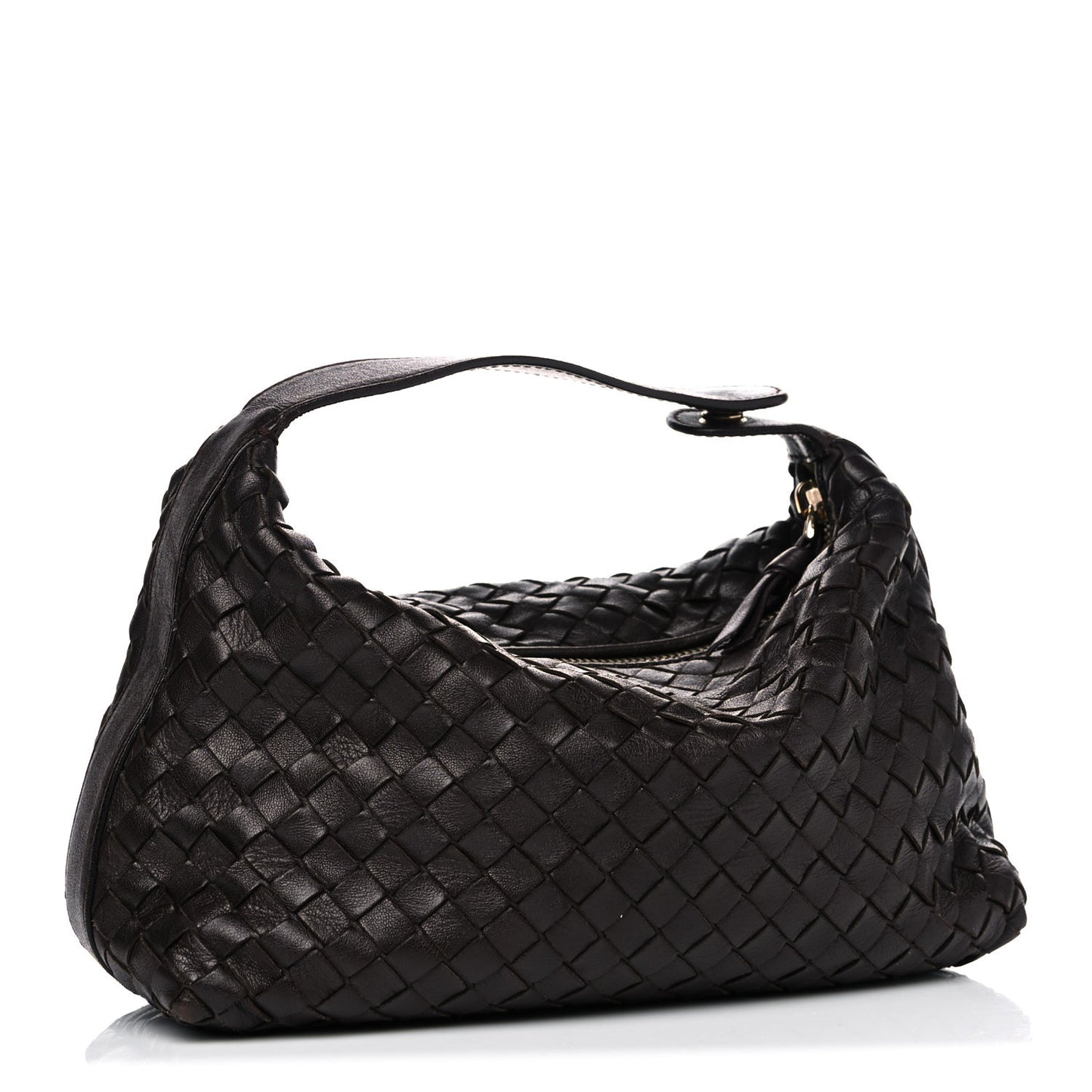 Nappa Intrecciato Large Cosmetic Case Ebano