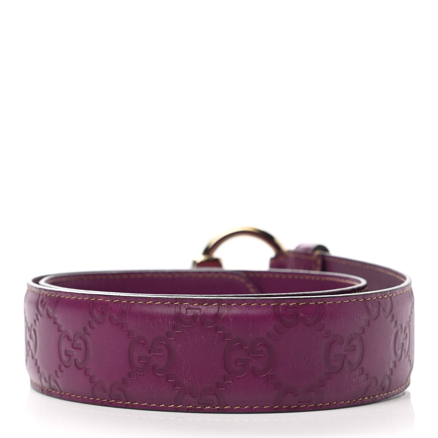 Gucci Guccissima Wide Belt 70 28 Purple 2 of 5