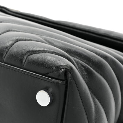 Saint Laurent Calfskin Y Quilted Monogram Large Loulou Chain Satchel Black 14 of 16