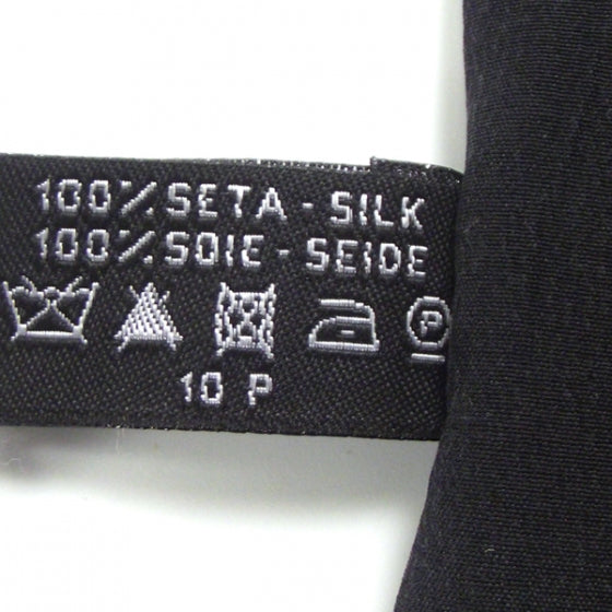 Chanel Long Silk CC Logo Stitched Scarf Black 5 of 5