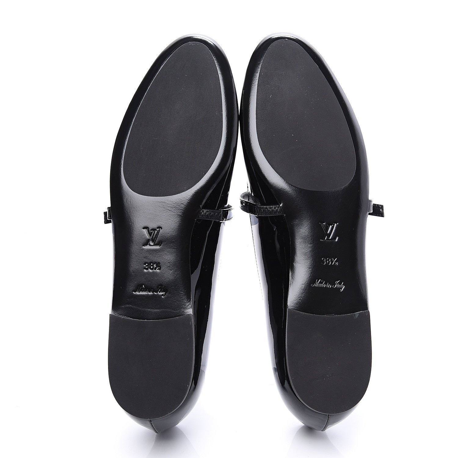 Louis Vuitton Patent Uniformes Ballet Flats 38.5 Black 6 of 10