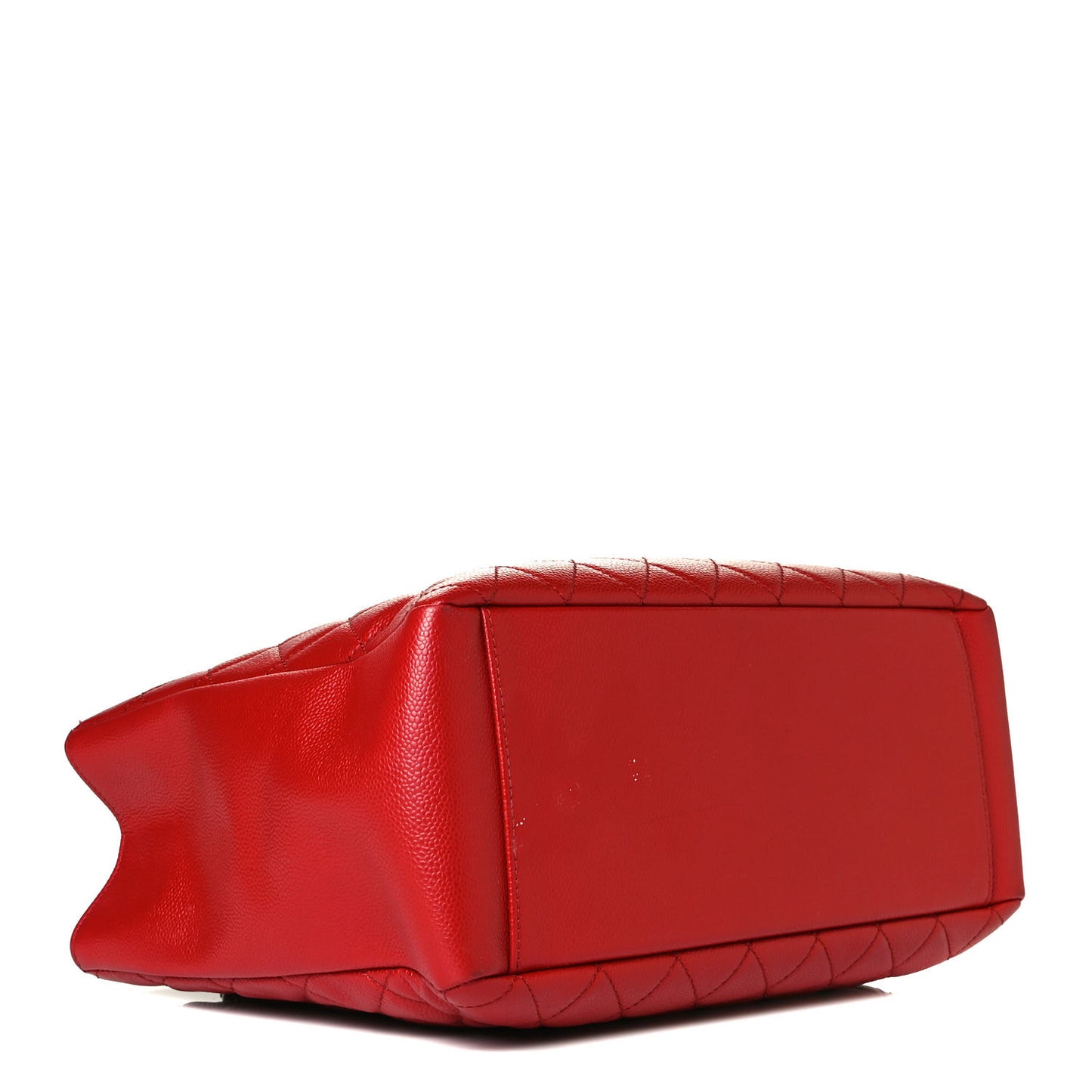 Caviar Quilted Grand Shopping Tote GST Red