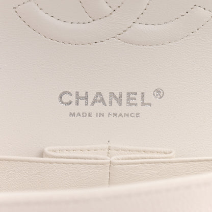 Chanel Caviar Quilted Medium Double Flap White 6 of 10