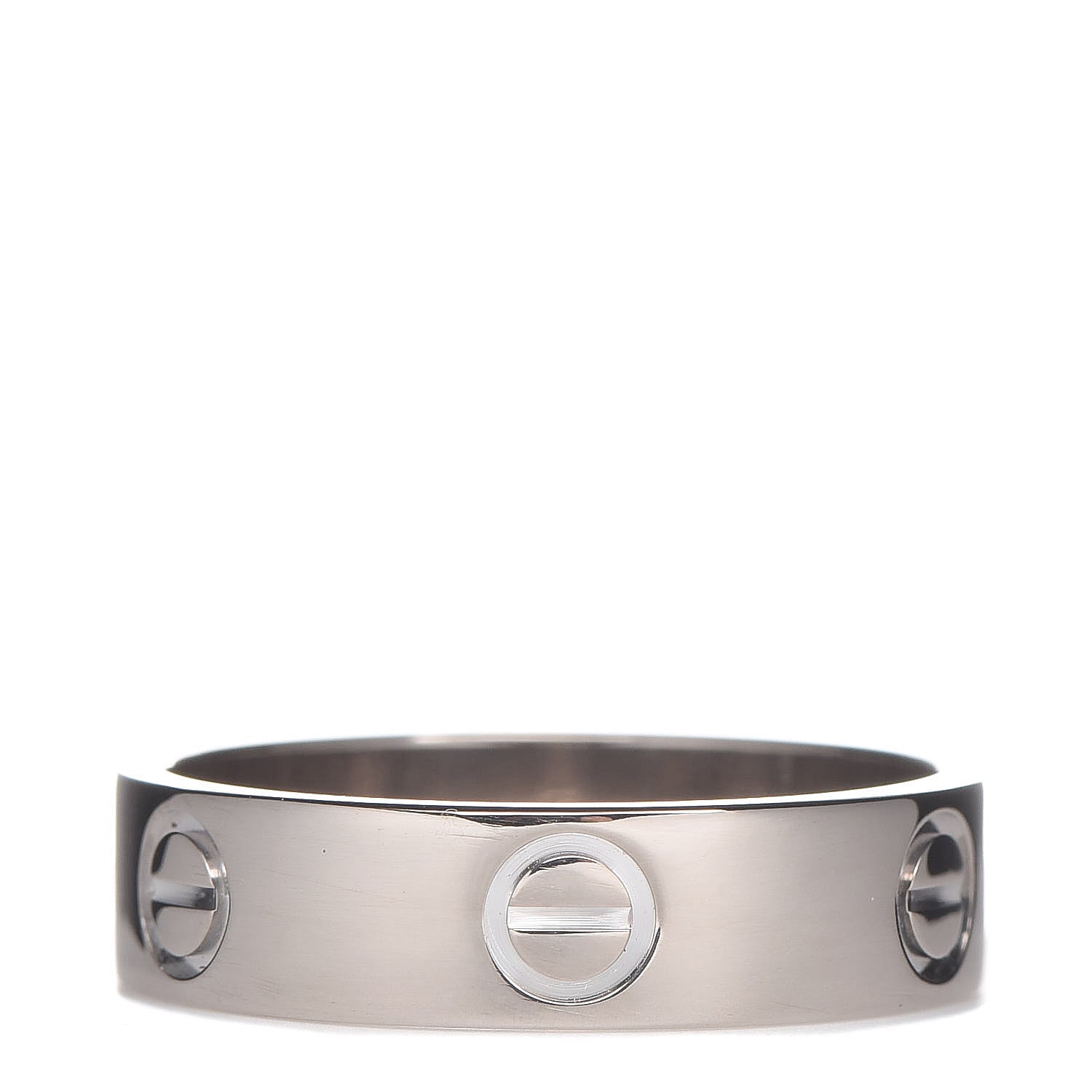 Cartier 18K White Gold 5.5mm LOVE Ring 58 8.5 1 of 4