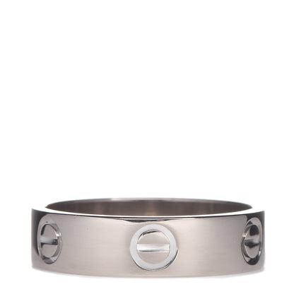 Cartier 18K White Gold 5.5mm LOVE Ring 58 8.5 1 of 4