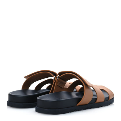 Hermes Calfskin Womens Chypre Sandals 38 Naturel 5 of 13