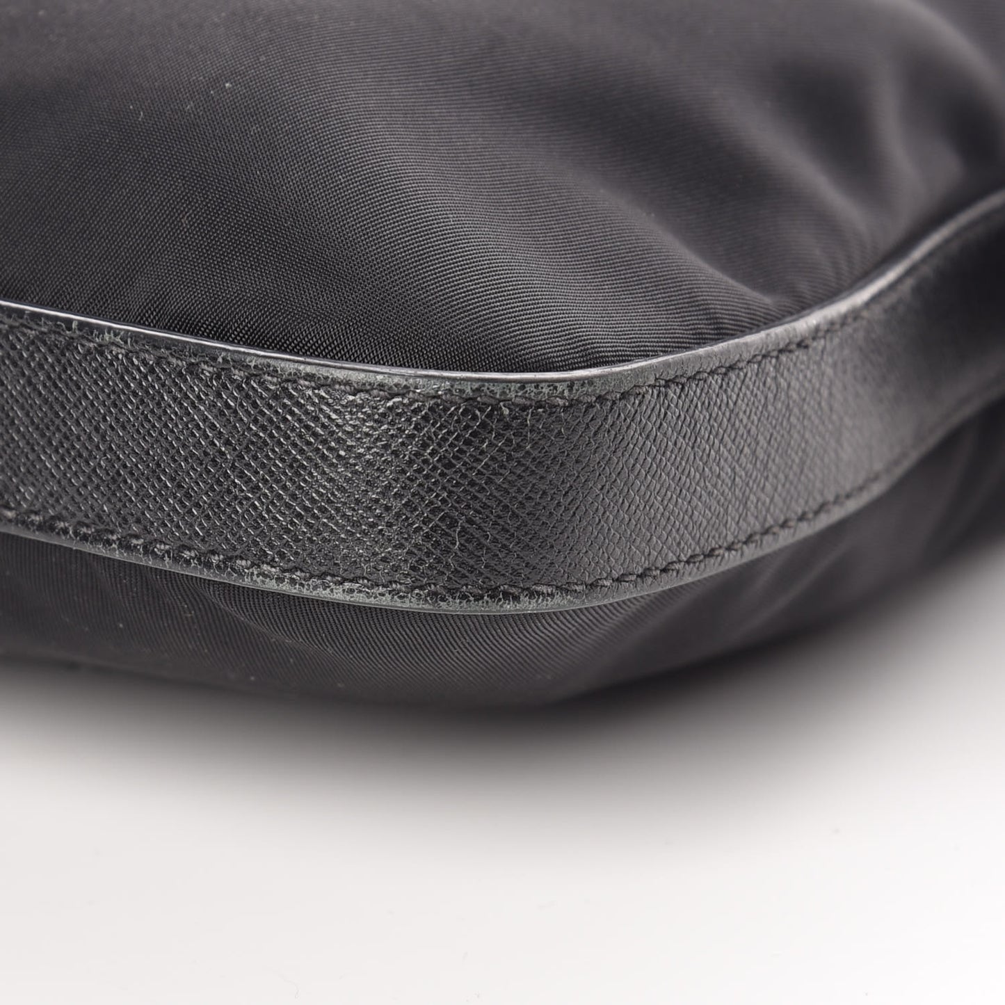 Tessuto Nylon Saffiano Crossbody Bag Black