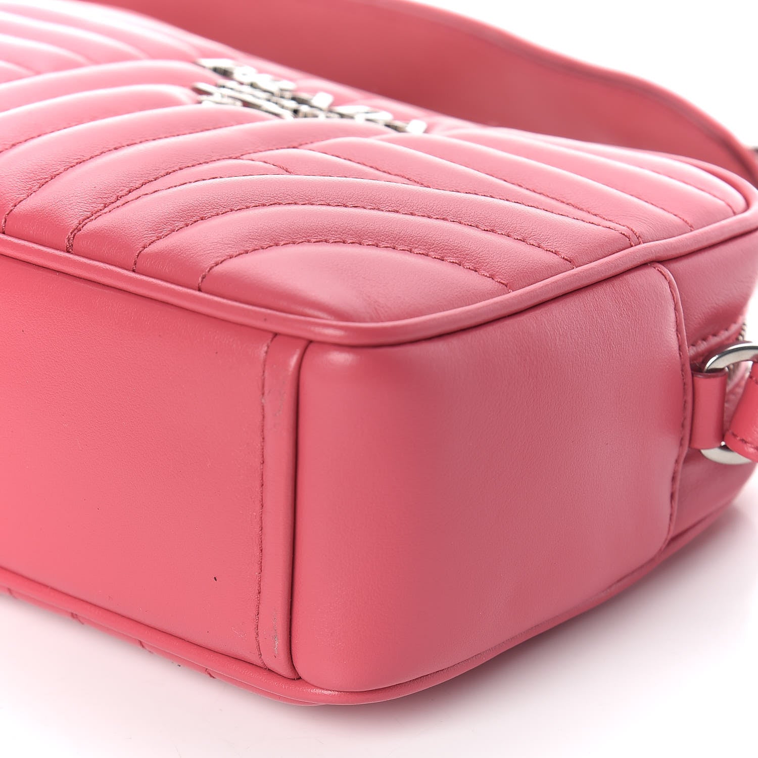 Prada Soft Calfskin Diagramme Crossbody Bag Peonia 11 of 14