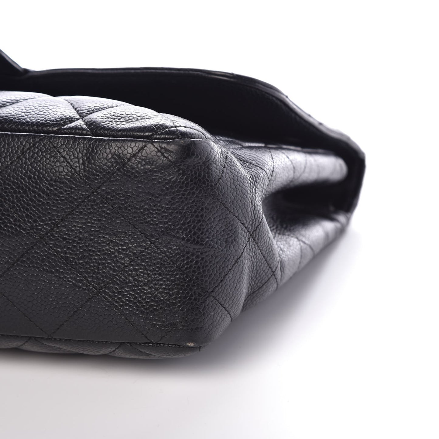 Caviar Quilted Jumbo Single Flap Black