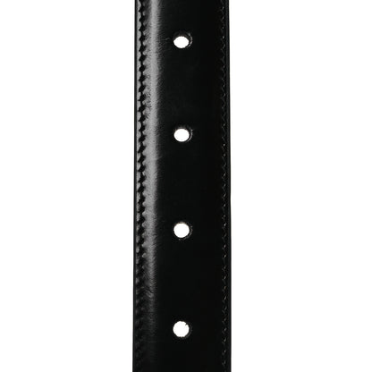 Celine Box Calfskin Medium 25mm Triomphe Belt 80 32 Black 3 of 7
