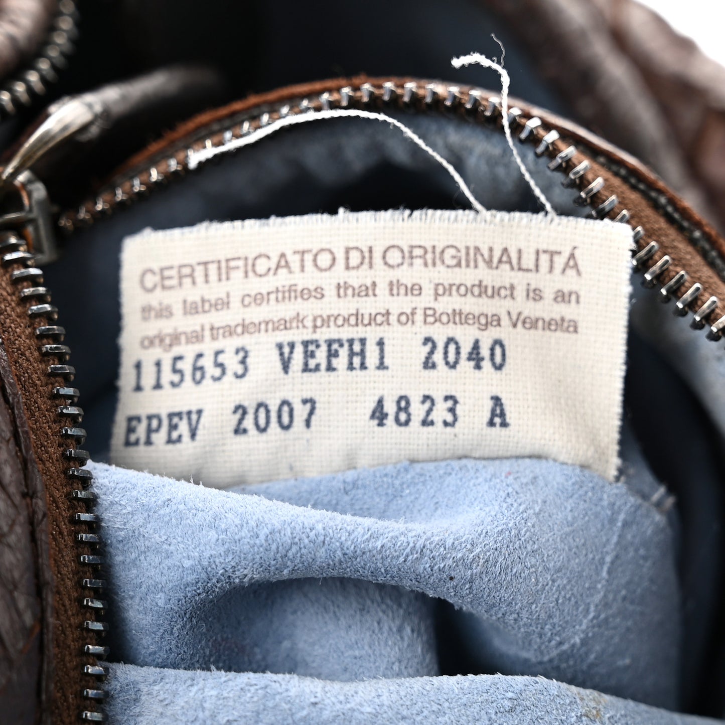 Nappa Intrecciato Medium Veneta Hobo Ebano