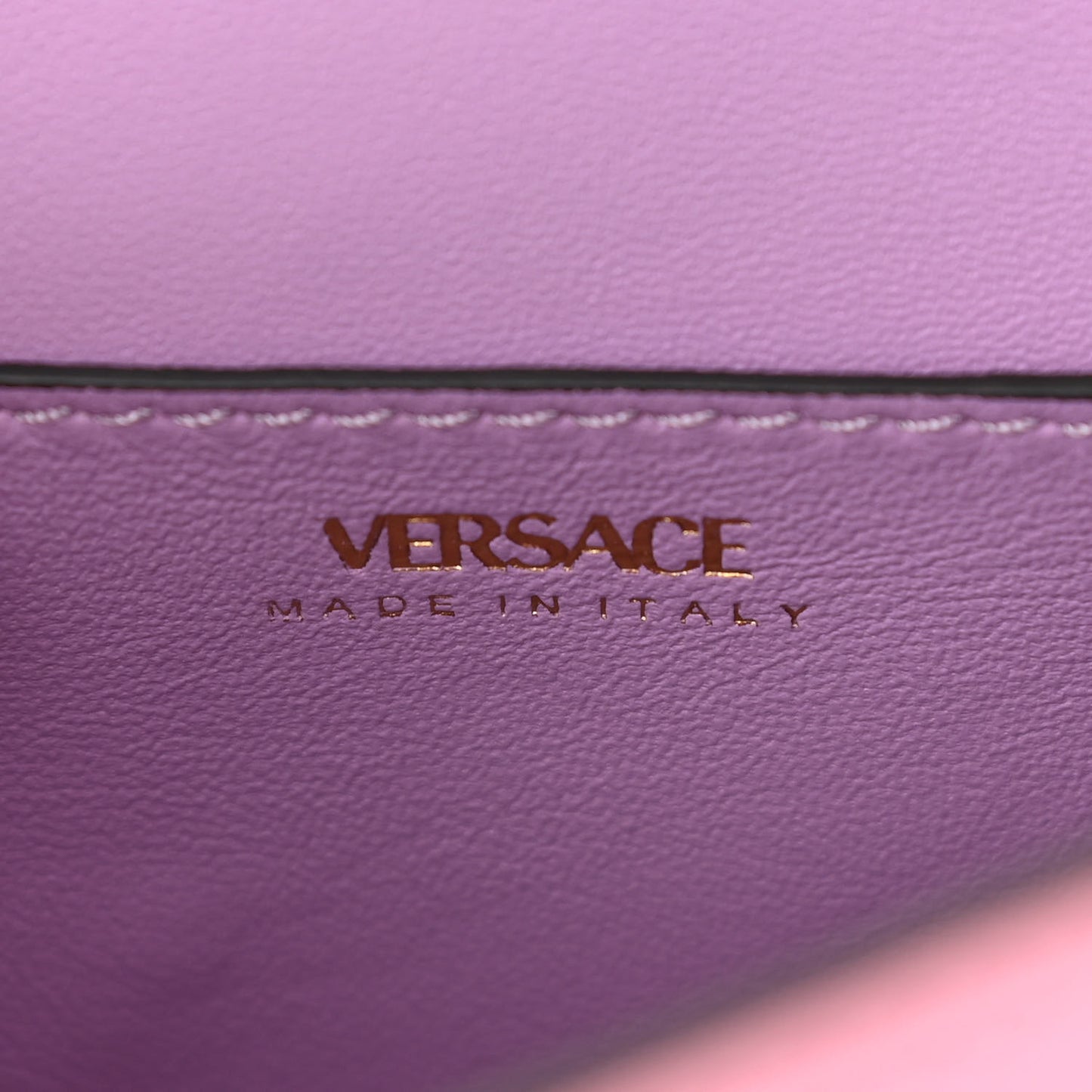 Grained Calfskin Medusa Small Top Handle Handbag Pink