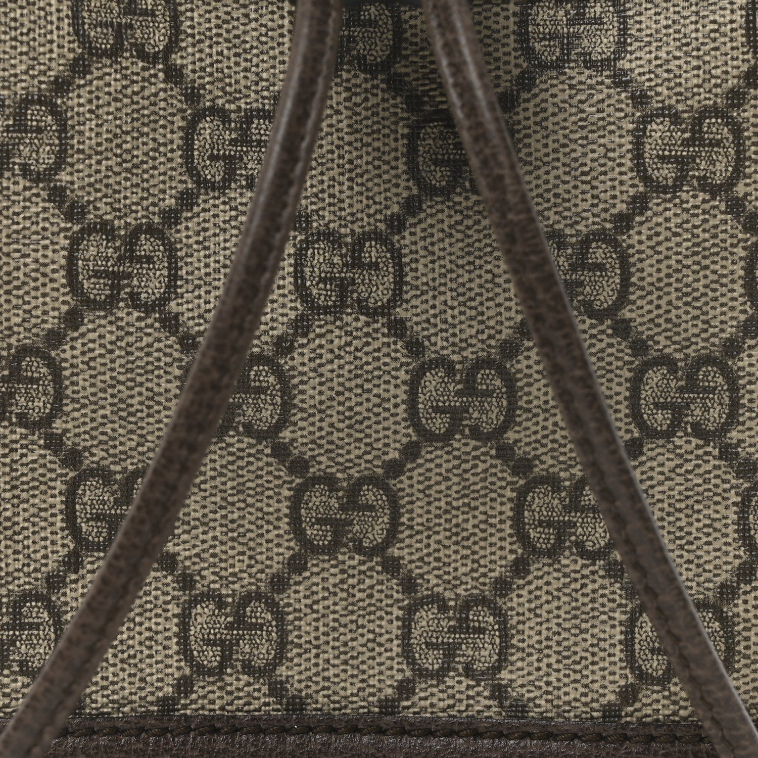 Gucci GG Supreme Monogram Web Mini Ophidia Bucket Bag Brown 8 of 10