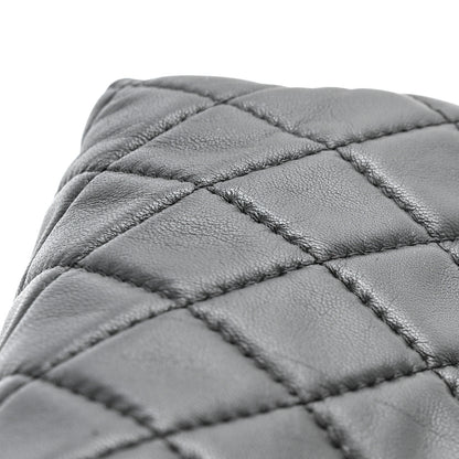 Chanel Lambskin Quilted Jumbo Chanel by 4 Flap Black 13 of 16