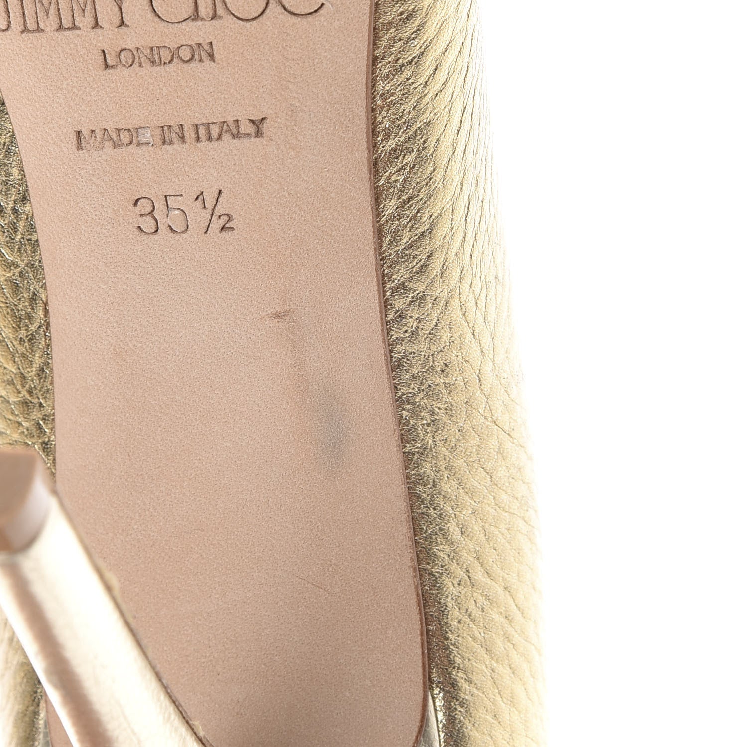 Jimmy Choo Metallic Calfskin Tassel Tami 100 Pumps 35.5 Gold 10 of 14
