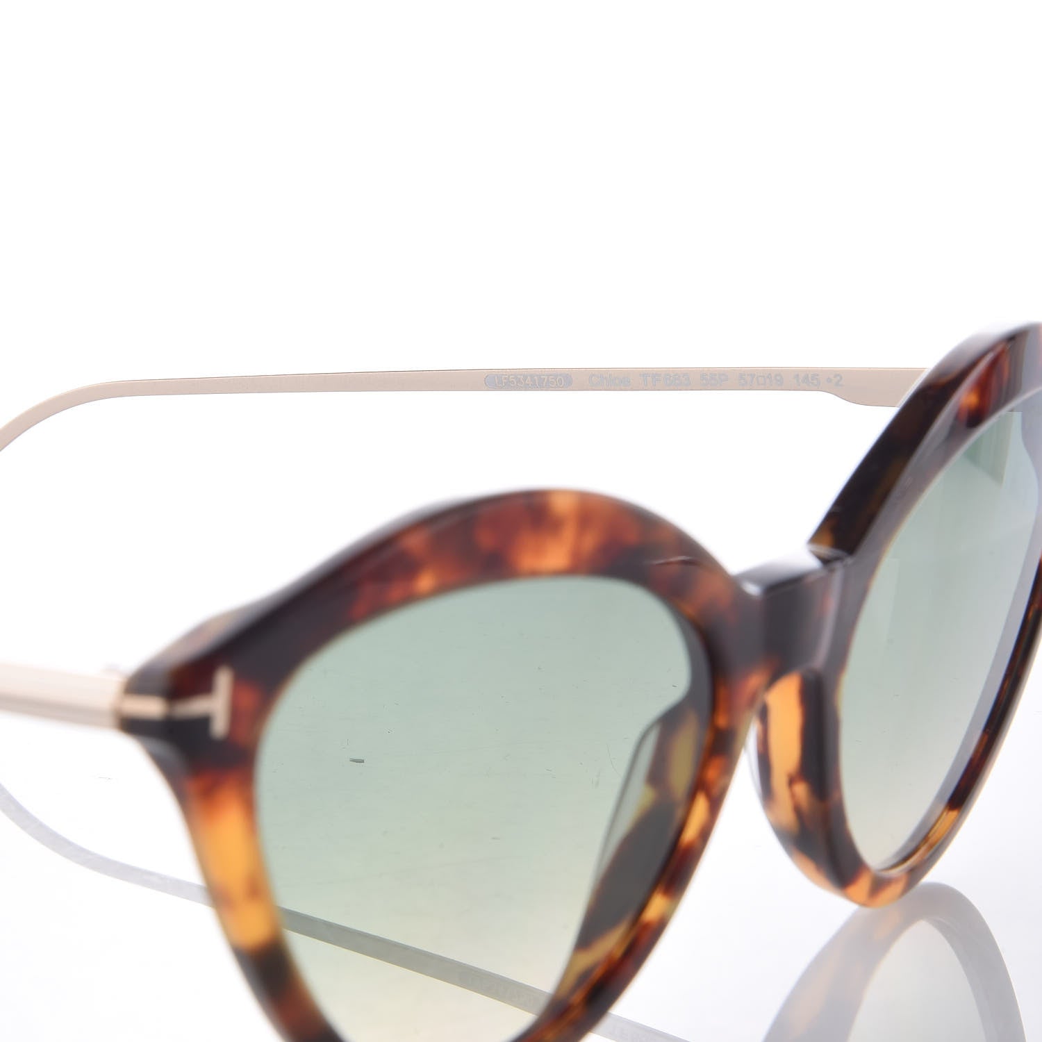 Tom Ford Chloe Sunglasses TF663 Light Havana 6 of 7