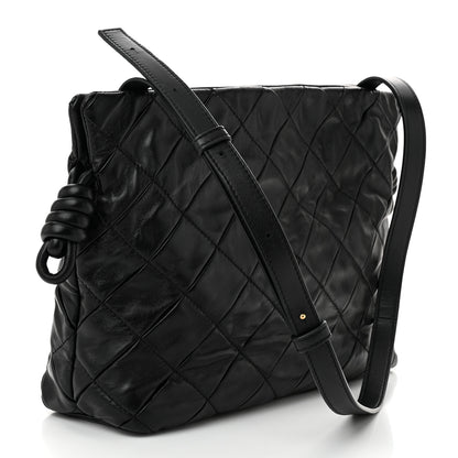 Loewe Nappa Pleated Small Flamenco Knot Bag Black 3 of 9