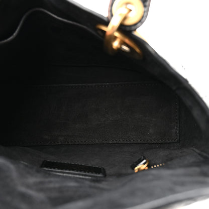 Christian Dior Crinkled Patent Cannage Small Lucky Badges My Lady Dior Black 5 of 13