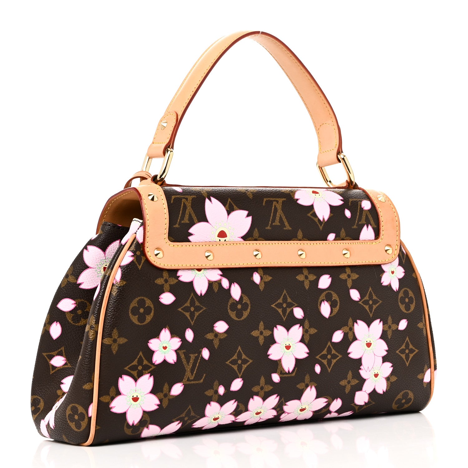 Louis Vuitton Monogram Cherry Blossom Sac Retro Bag Brown 3 of 9