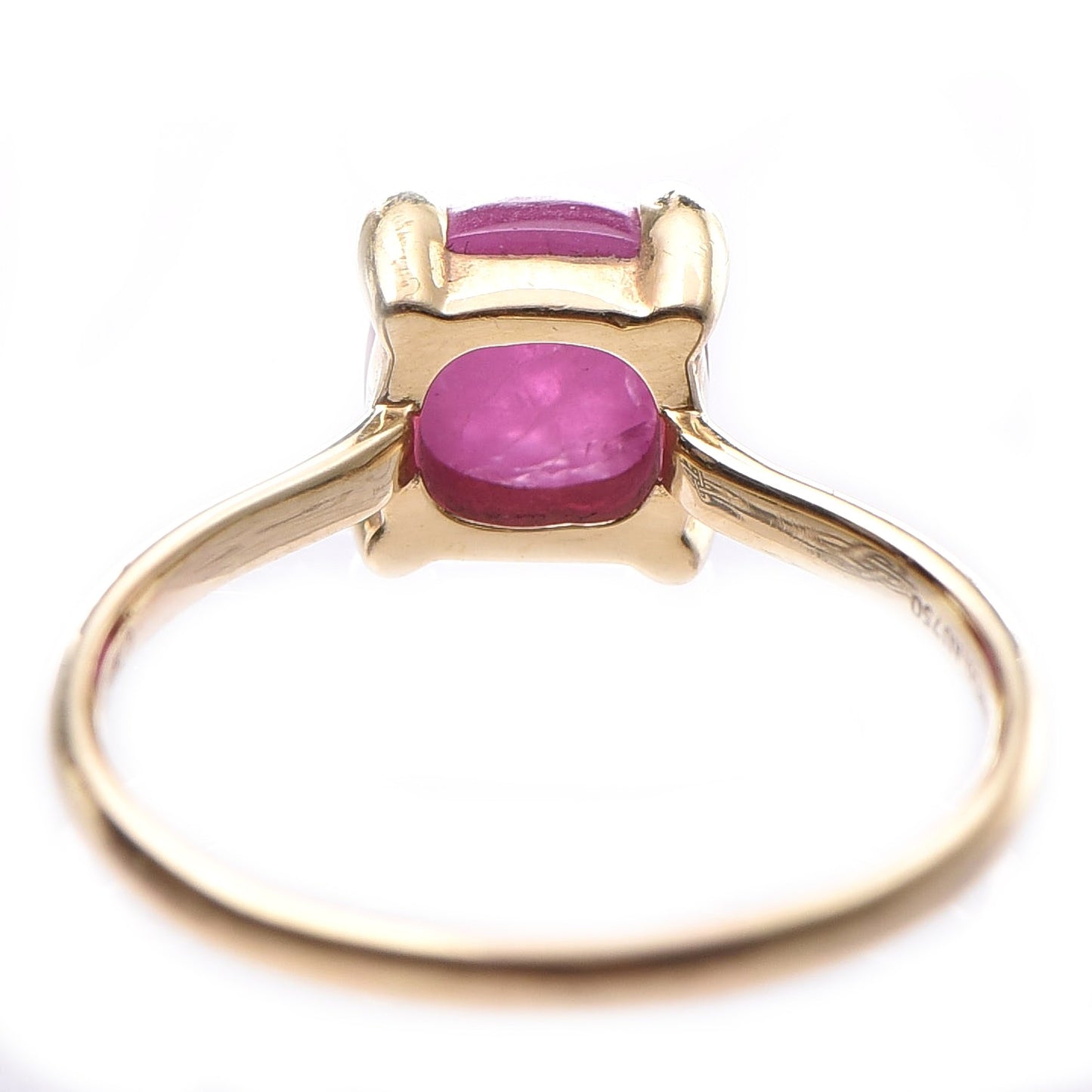 18K Yellow Gold Pink Tourmaline 7mm Paloma Picasso Sugar Stacks Ring 56 7.5