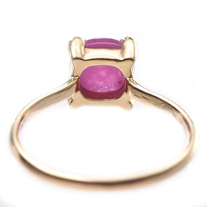 Tiffany 18K Yellow Gold Pink Tourmaline 7mm Paloma Picasso Sugar Stacks Ring 56 7.5 4 of 6