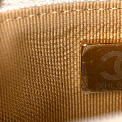 Chanel Lambskin Quilted CC Pearl Crush Wallet on Chain WOC Grey 8 of 12
