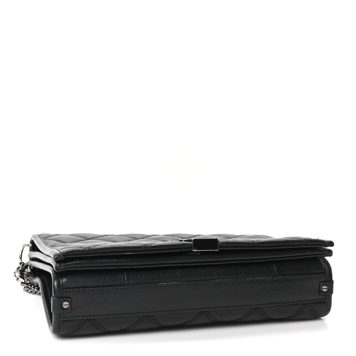 Saint Laurent Lambskin Quilted Mini Becky Chain Bag Black 4 of 10