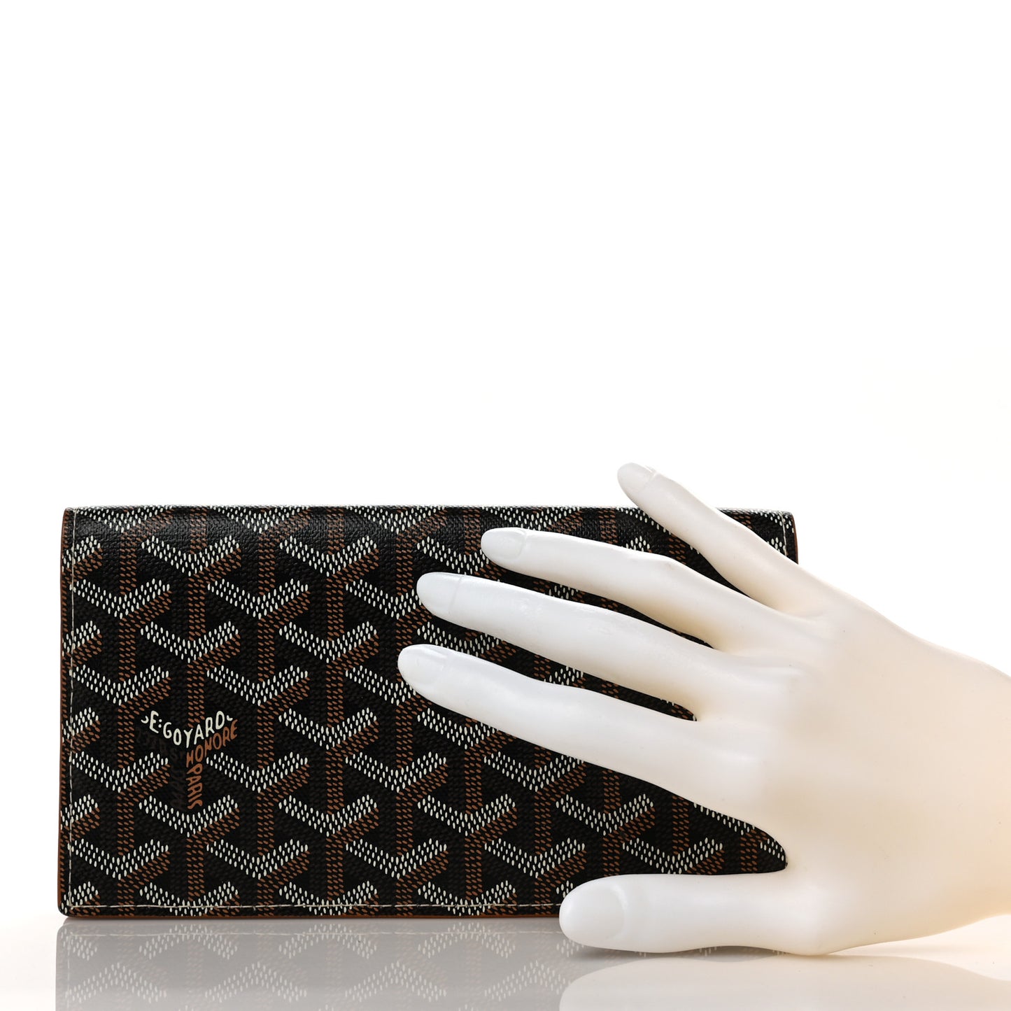 Goyardine Richelieu Wallet Black Gold
