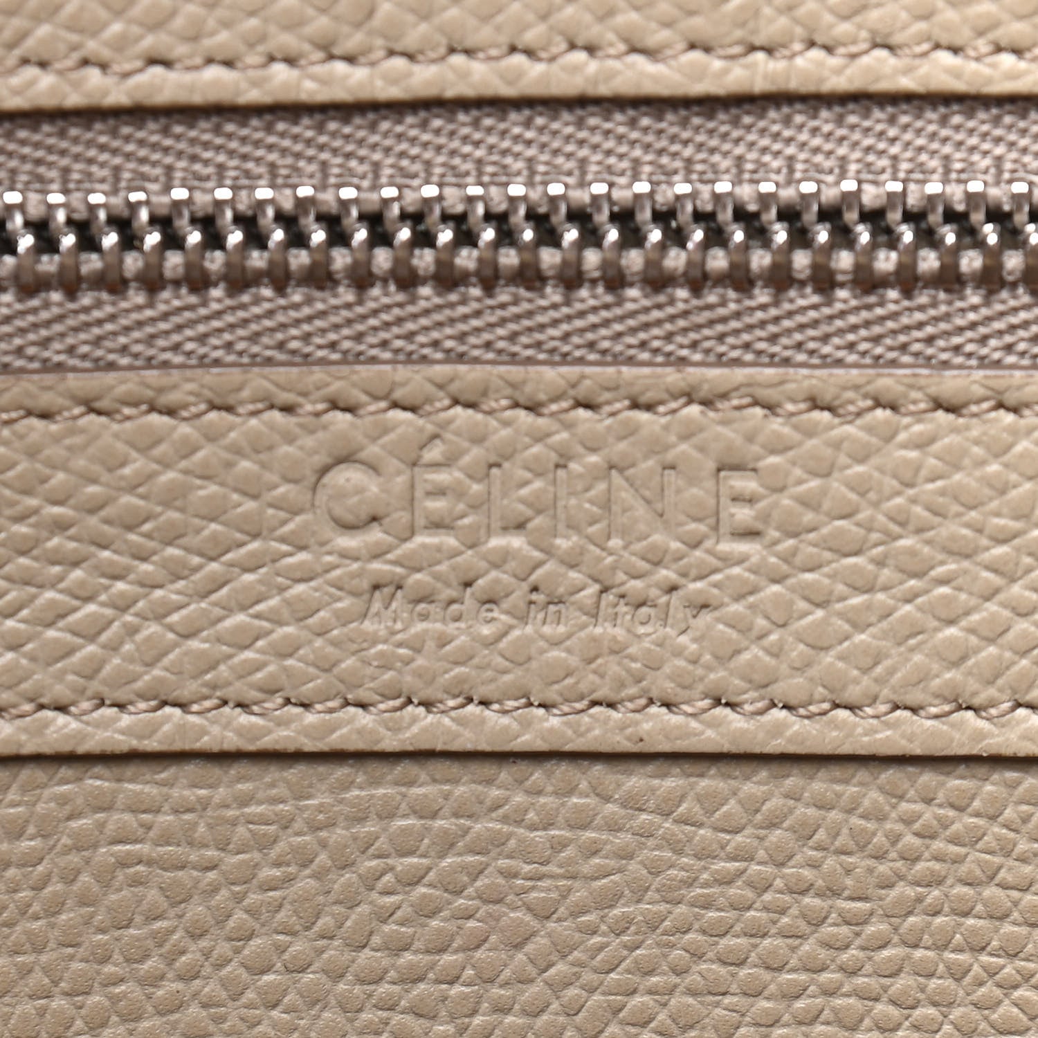 Celine Grained Calfskin Small Vertical Bi-Cabas Fluo Orange Taupe 5 of 8