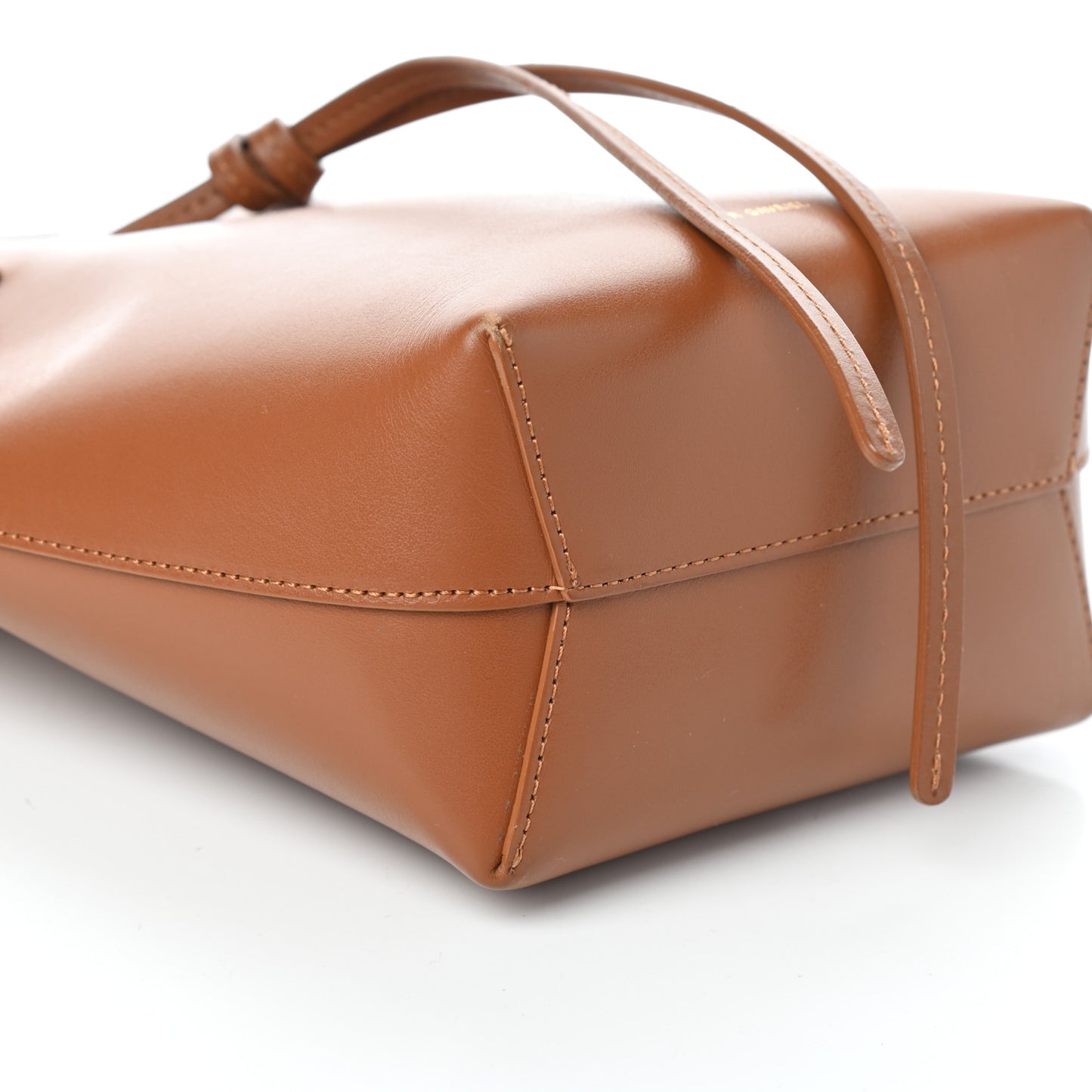 Calfskin Mini Mini Bucket Bag Camello