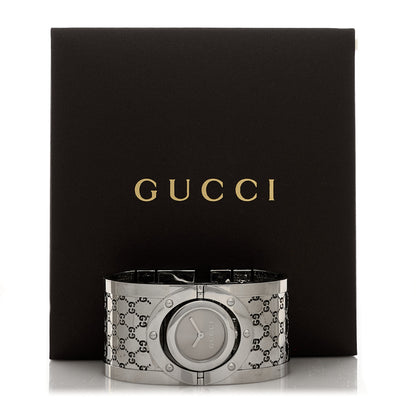Gucci Stainless Steel 33mm Twirl Quartz Watch Brown 5 of 5
