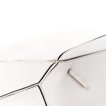 Loewe Calfskin Medium Puzzle Bag White 14 of 14
