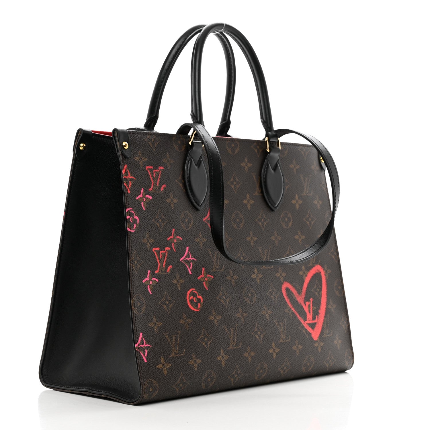 Louis Vuitton Monogram Fall In Love Onthego MM 3 of 9