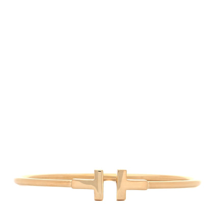 Tiffany 18K Yellow Gold T Wire Bracelet 1 of 5