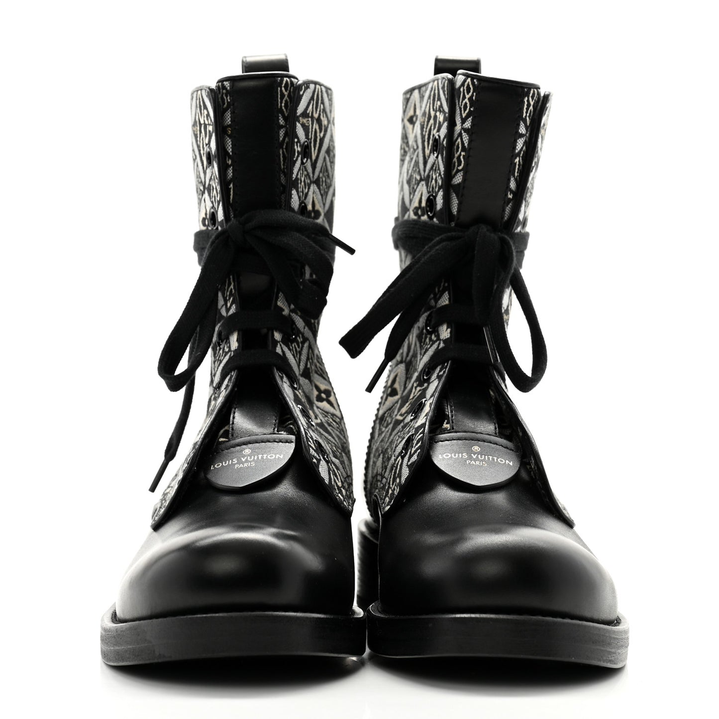 Jacquard Calfskin Since 1854 Metropolis Flat Ranger Boot 41 Gray