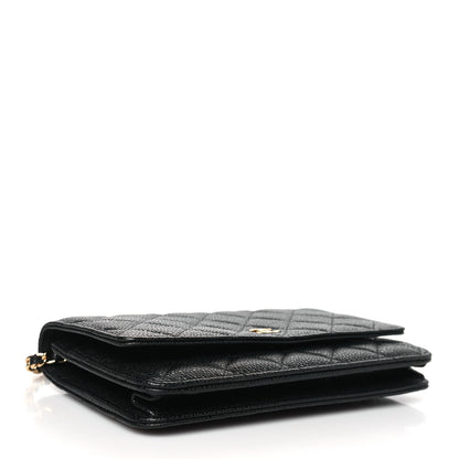 Chanel Caviar Quilted Wallet on Chain WOC Black 4 of 10