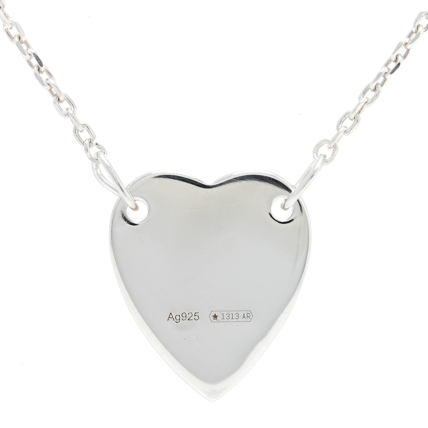 Gucci Sterling Silver Trademark Heart Bracelet 3 of 3