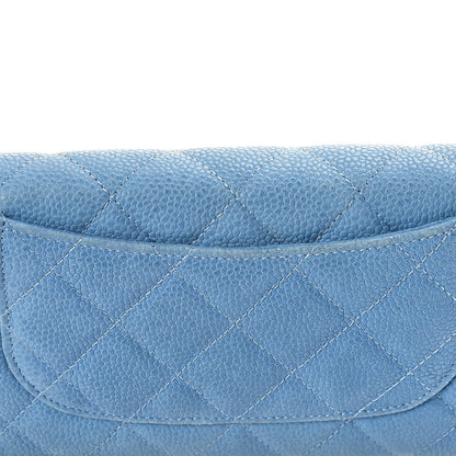 Chanel Iridescent Caviar Quilted Large Flap Wallet Blue 8 of 12