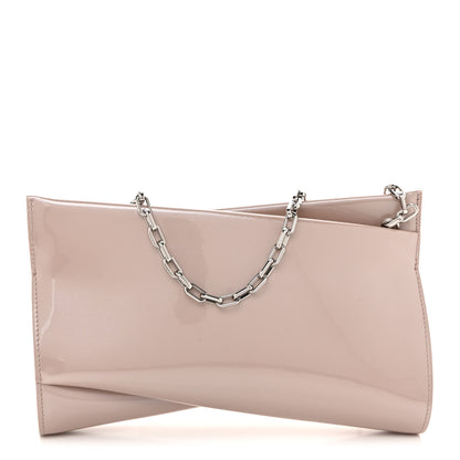 Christian Louboutin Patent Perle Loubitwist Clutch Vintage Rose 1 of 9