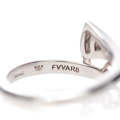 Bulgari 18K White Gold Diamond Divas' Dream Ring 49 4.75 6 of 6