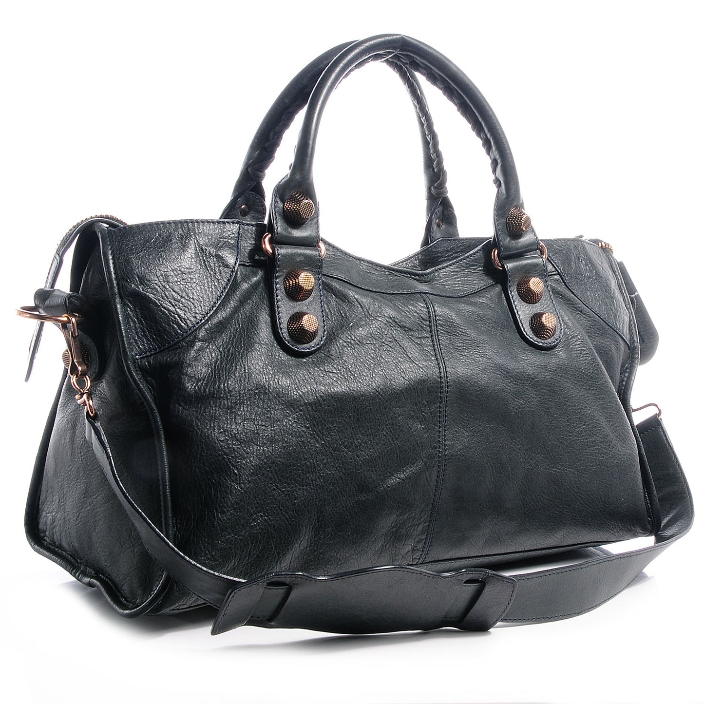 Agneau Giant 21 Rose Gold Hardware Part Time Anthracite