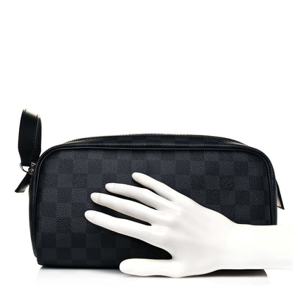 Louis Vuitton Damier Graphite Dopp Kit Toilet Pouch 2 of 12